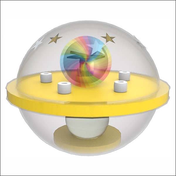 [스팀사이언스] 뉴 LED UFO 팽이 오뚝이 만들기(5인용) / 무게중심 중력 과학실험키트 과학만들기